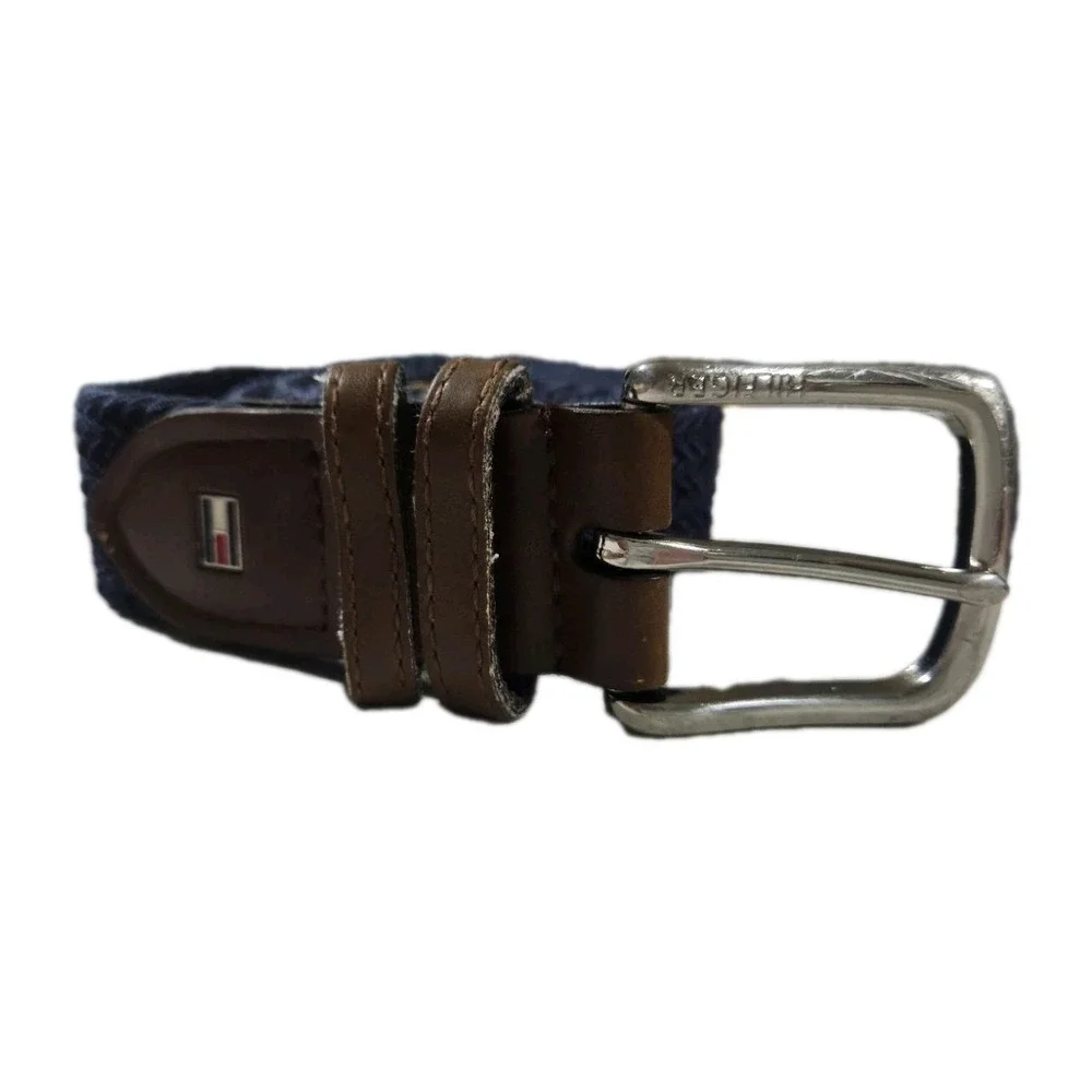 Tommy Hilfiger Blue Woven Belt MEDIUM 34